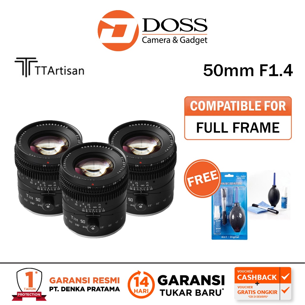 TTArtisan Tilt 50mm f1.4 Lens TTArtisans 50 MM f1.4
