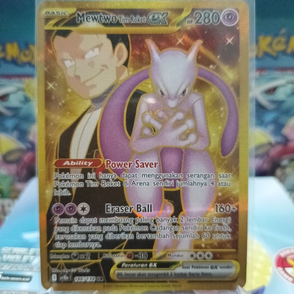 Pokemon TCG sv10s Mewtwo Tim Roket ex UR