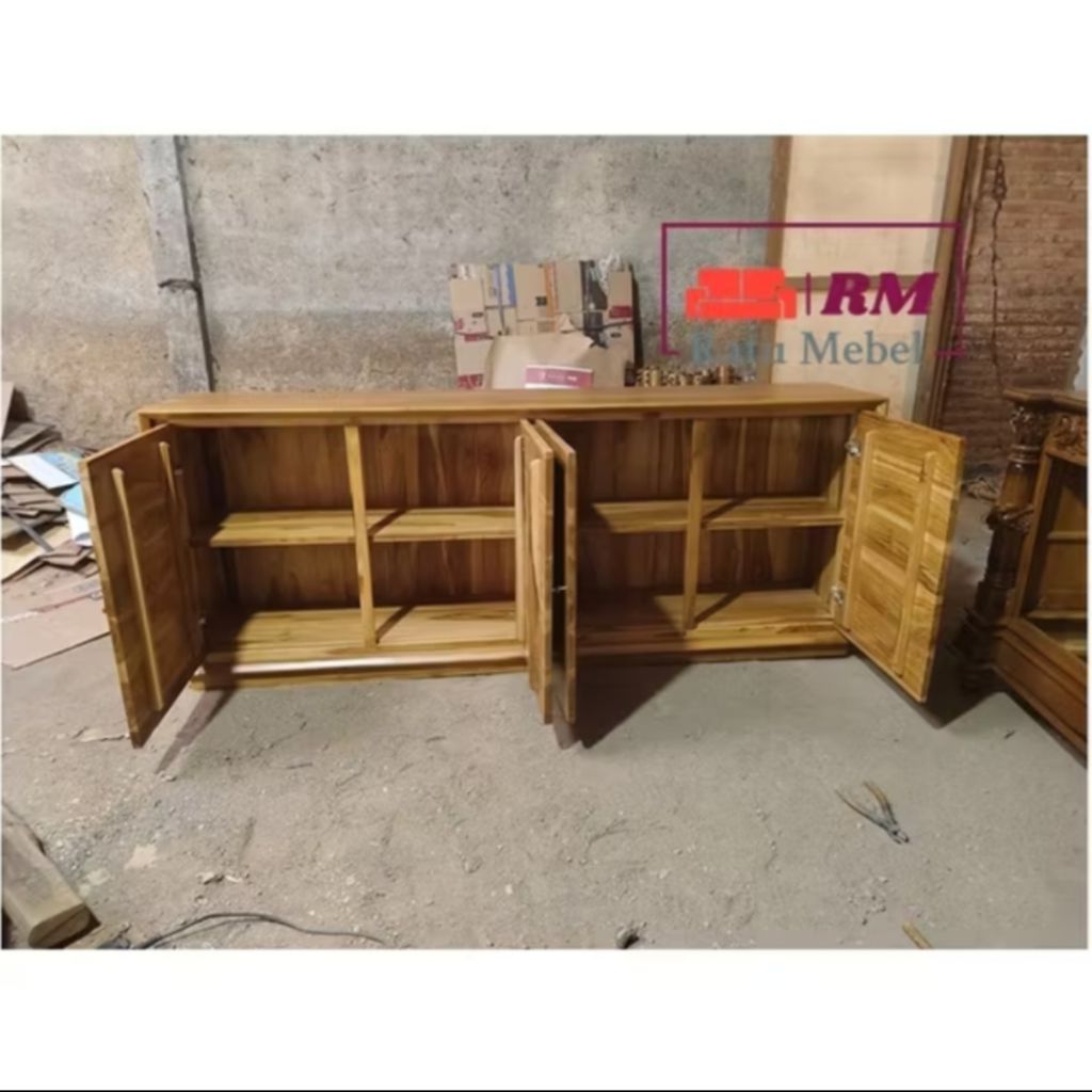 Bufet TV Kayu Jati Ukuran 180cm