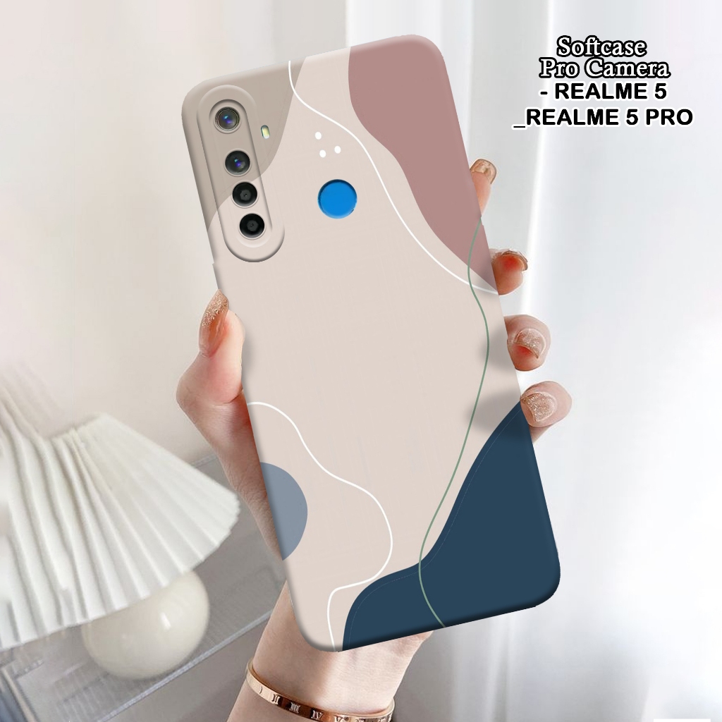 Softcase Realme 5 / 5 Pro - ORORA - Casing Realme 5 - Motif case Abstrak - Realme - Softcase Realme 