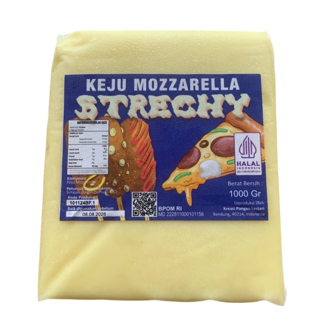 Strechy Keju Mozarella 1Kg