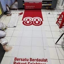 Umbul Umbul Bahan Satin Printing Custom