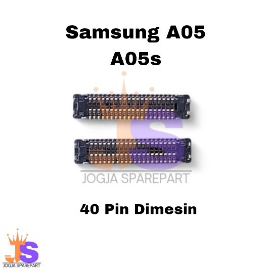 Soket Konektor Lcd Samsung A05 A05s Fpc 40 Pin Di Board Mesin