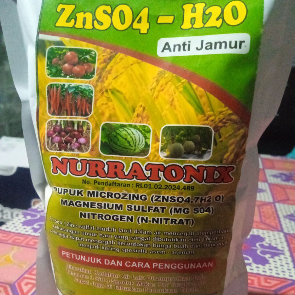 PUPUK ZINK ZNSO4 NURRATONIC 1KG