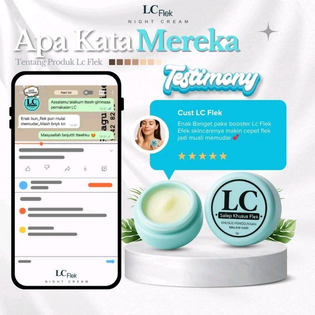 L CREAM FLEK UNTUK FLEK HITAM DIWAJAH