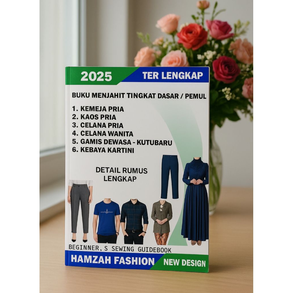 BUKU POLA JAHIT ISI 6 POLA BUKU POLA DASAR SESUAI DESKRIPSI