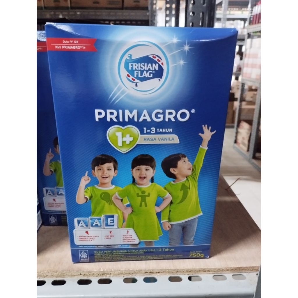 

SUSU ANAK FRISIAN FLAG PRIMAGRO 1+ VANILA 750GR EXP.NOV2025
