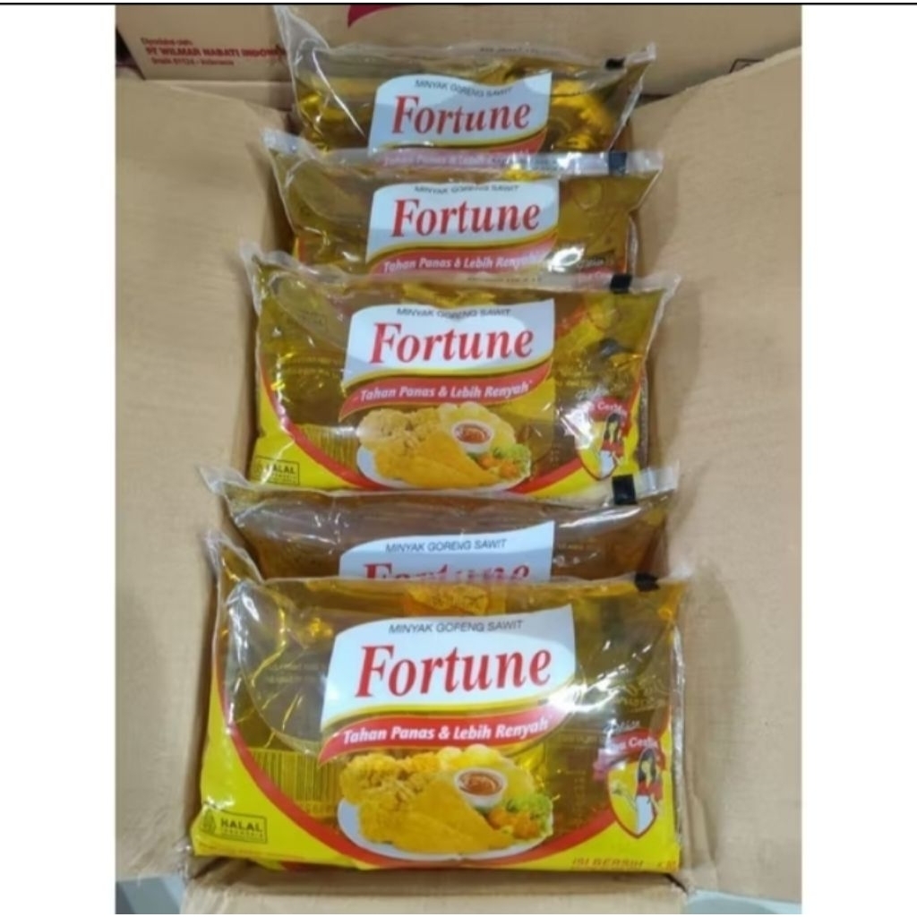 

minyak fortune bantal kemasan 1 liter