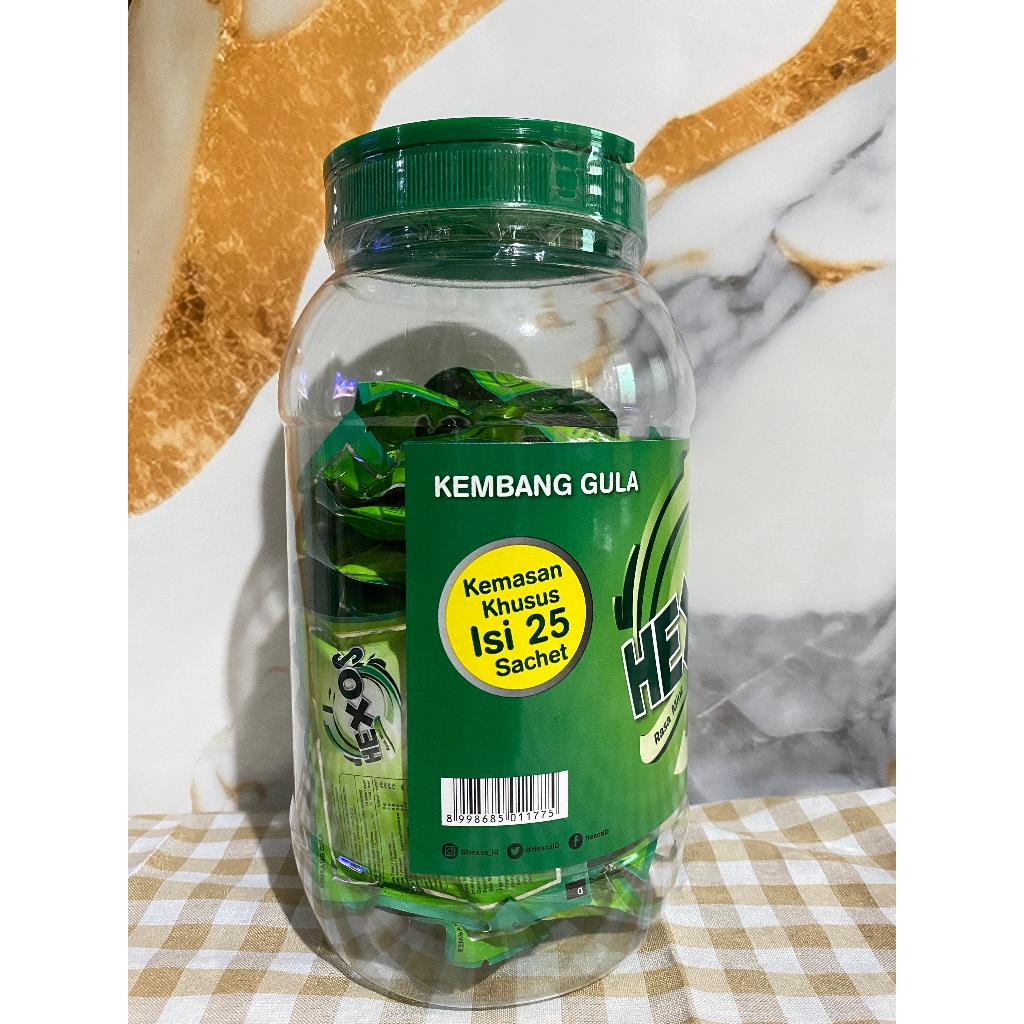 

hexos mint toples isi 25 sachet