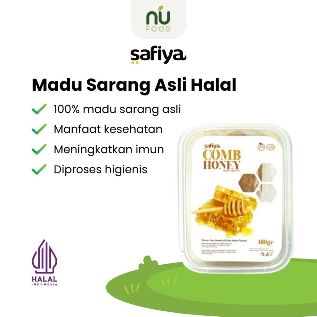 

Safiya Madu Sarang Asli 100% Halal Raw Honey Comb