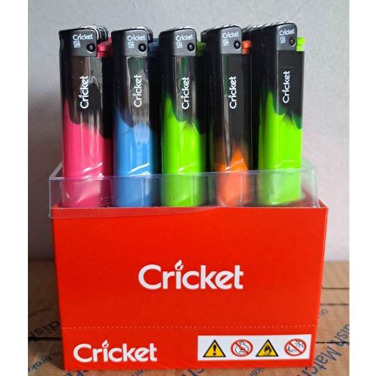 Korek Api Cricket Bara INTENS EDITION 1 Box 5 Warna isi 25 Pcs
