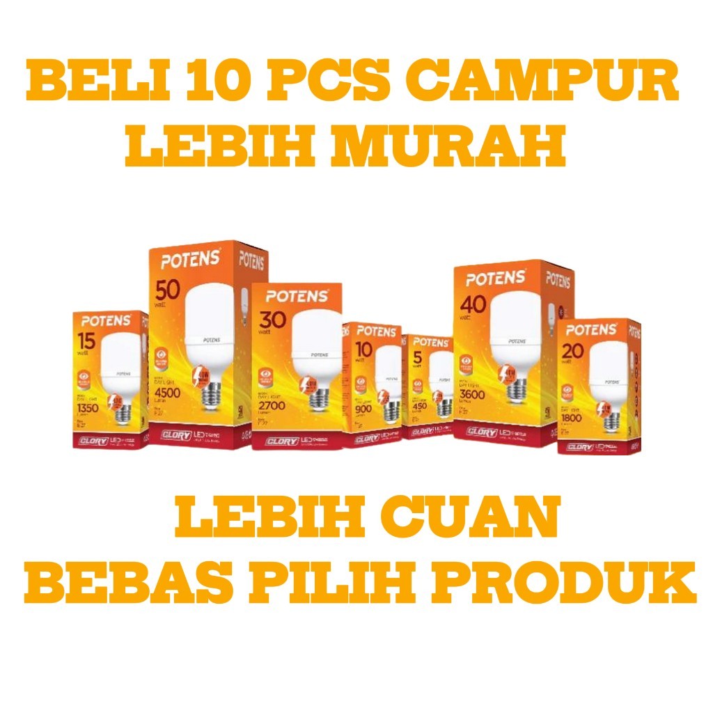 Lampu LED Kapsul T Bulb Potens / Lampu Potens/Harga Grosir