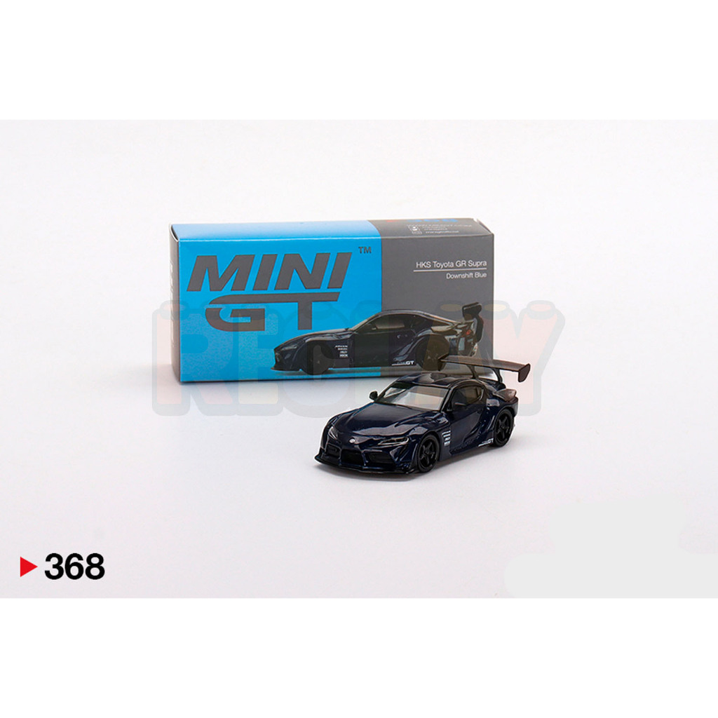MINI GT 368 HKS Toyota GR Supra Downshift Blue