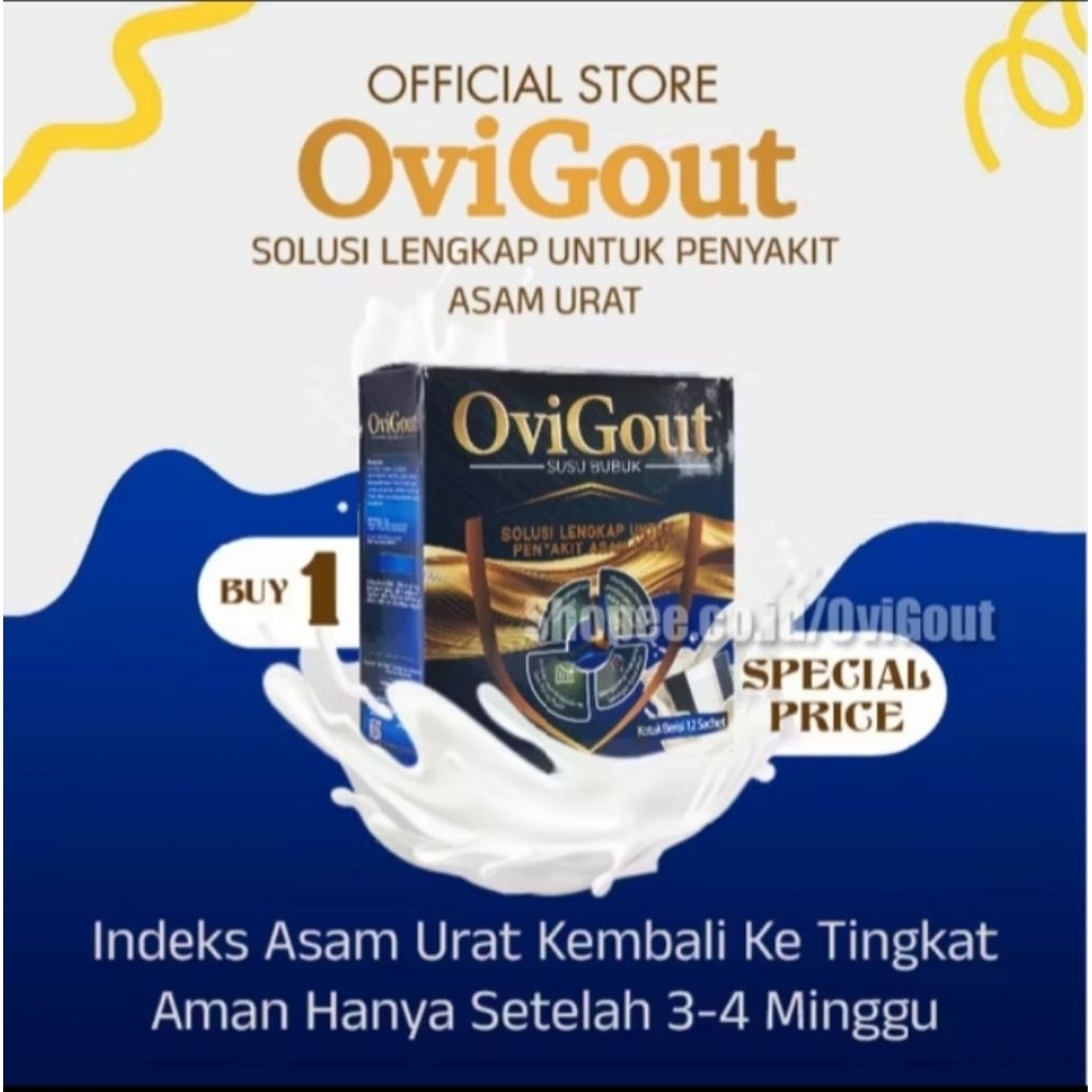 

OviGout Official Store ® Susu Herbal Asam Urat Nyeri Sendi