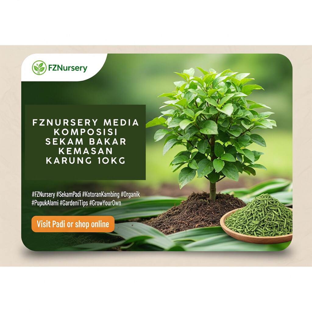 [KEMASAN KARUNG/PLASTIK 10kg] media tanam sekam bakar karungan 10kg