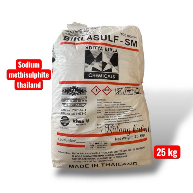 Sodium metabisulfite - sodium metabisulphit thailand - 25 kg