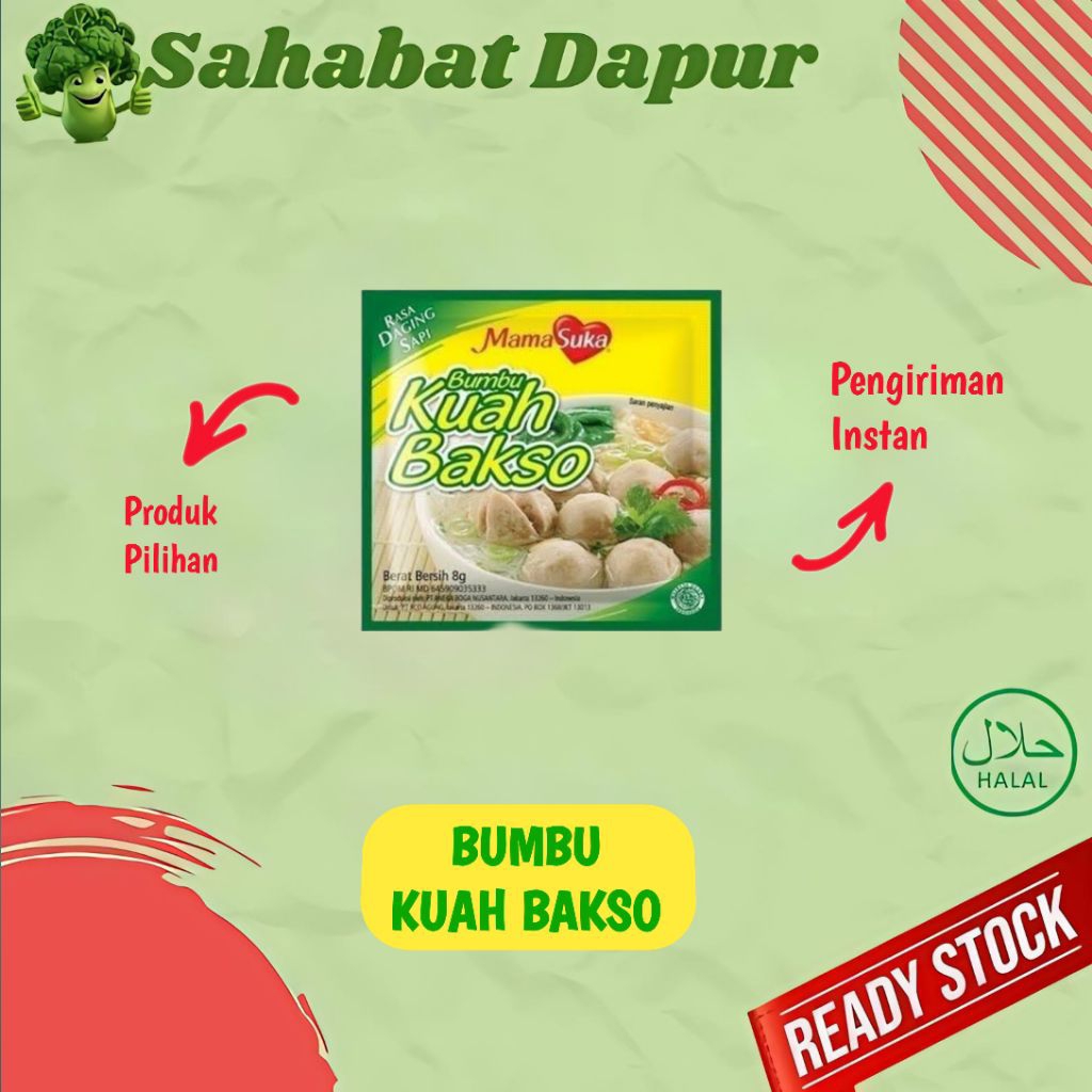 

Bumbu Kuah Bakso Mama Suka 8g - Bumbu Bakso Palembang