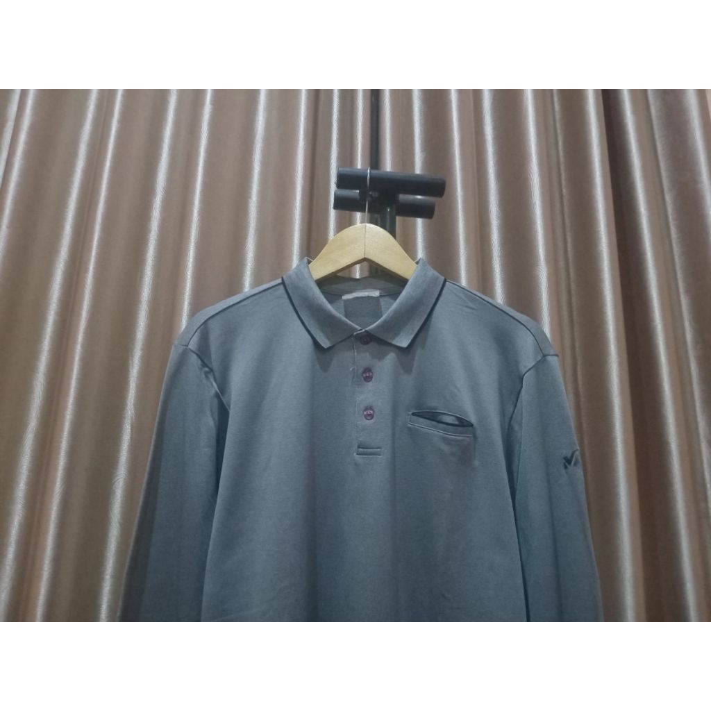 MILLET POLO SHIRT DRY-FIT LONG SLEEVE GREY