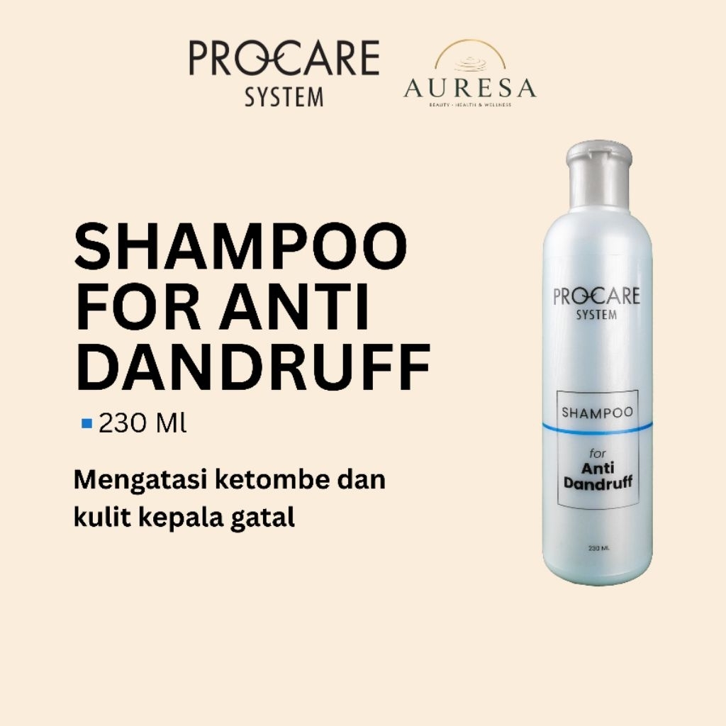 Procare System Shampoo for Anti Dandruff | Shampo Anti Ketombe & Kulit Kepala Berminyak dengan Zinc 