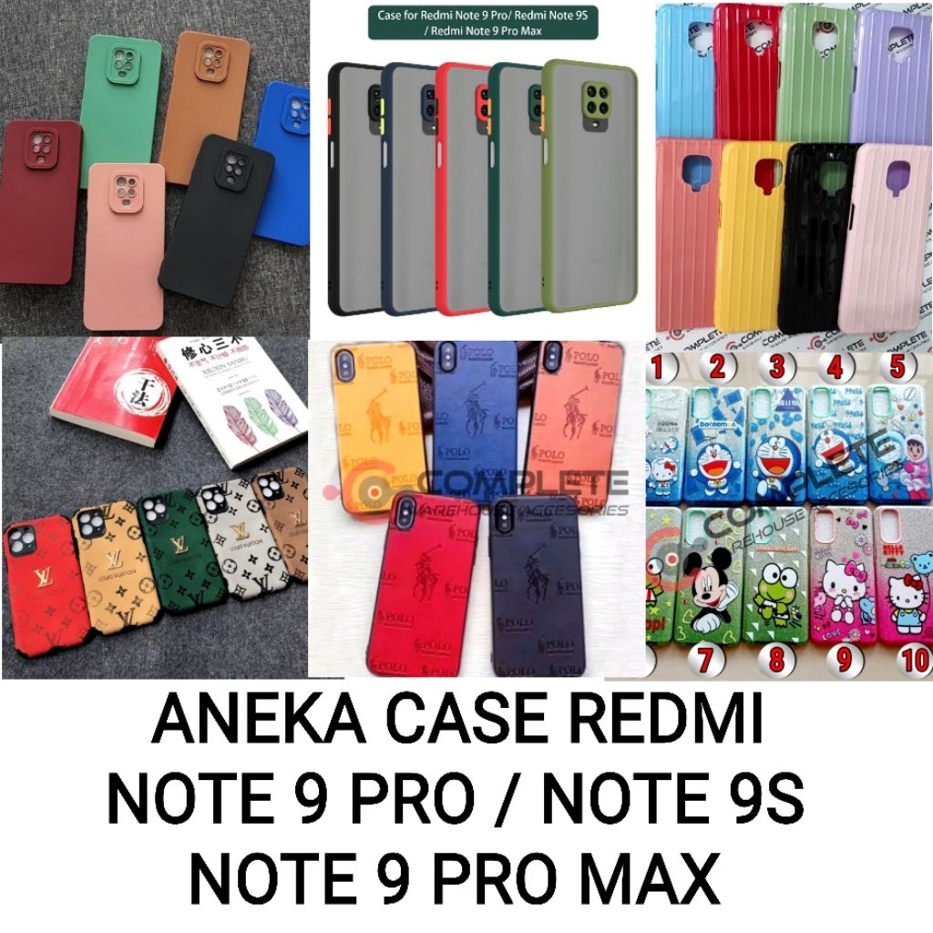 ANEKA SOFTCASE REDMI NOTE 9 PRO / REDMI NOTE 9S / REDMI NOTE 9 PRO MAX BERKWALITAS