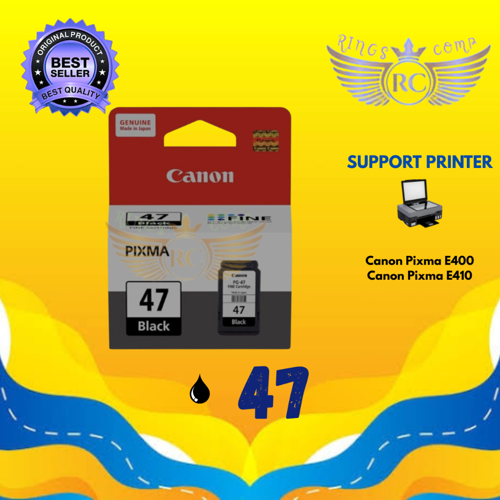 Tinta Canon 47 57 Original Printer E400 E410 E460