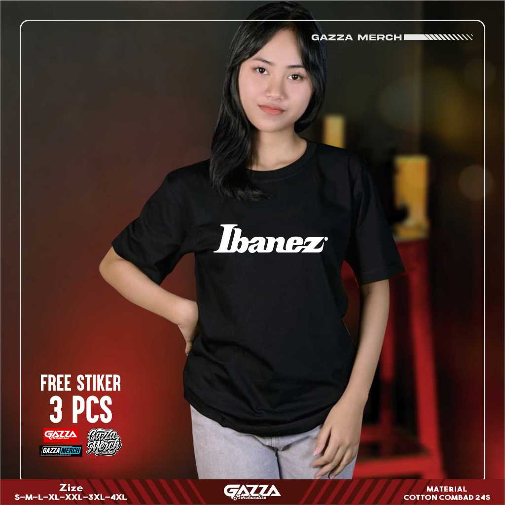 KAOS GITAR IBANEZ  GITARIS | katun combad 24s Distro