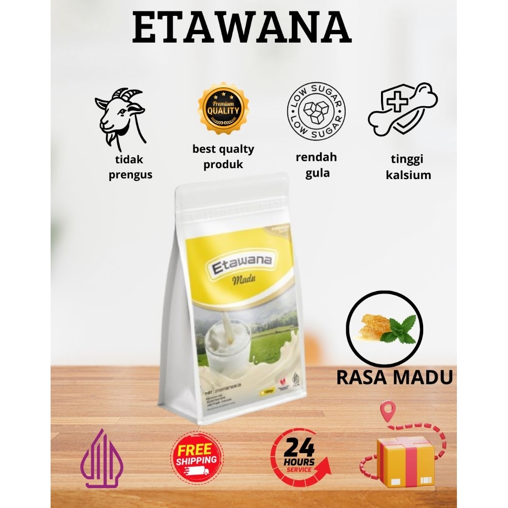 

Susu Kambing Etawana Asli Kandungan Susu Premium 1 Kg