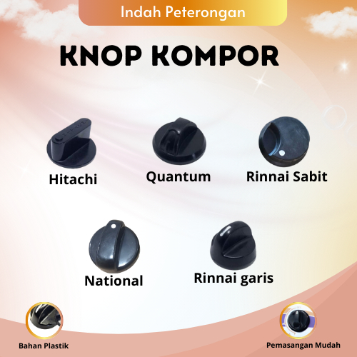 KNOP KOMPOR RINNAI GARIS/HANDLE PEMANTIK KOMPOR/KNOP KOMPOR/KNOP KOMPOR BAHAN PLASTIK