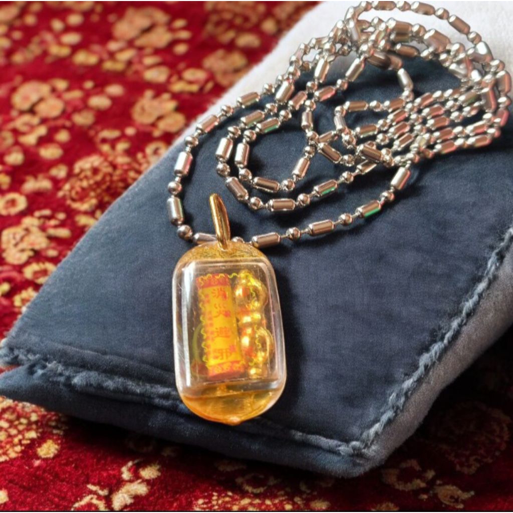kalung titanium liontin gulungan keng vajra surangama lengyenzou