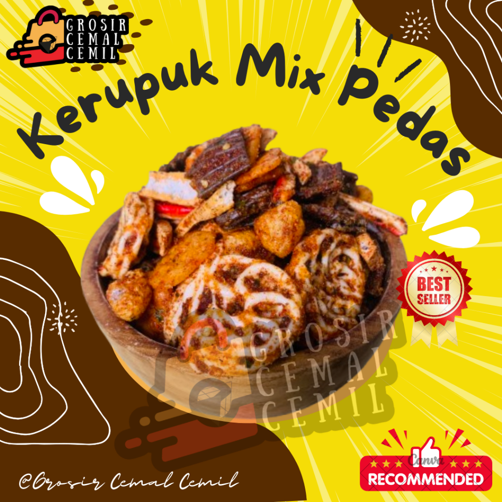 

Snack 1Kg Kerupuk Seblak Mix Pedas
