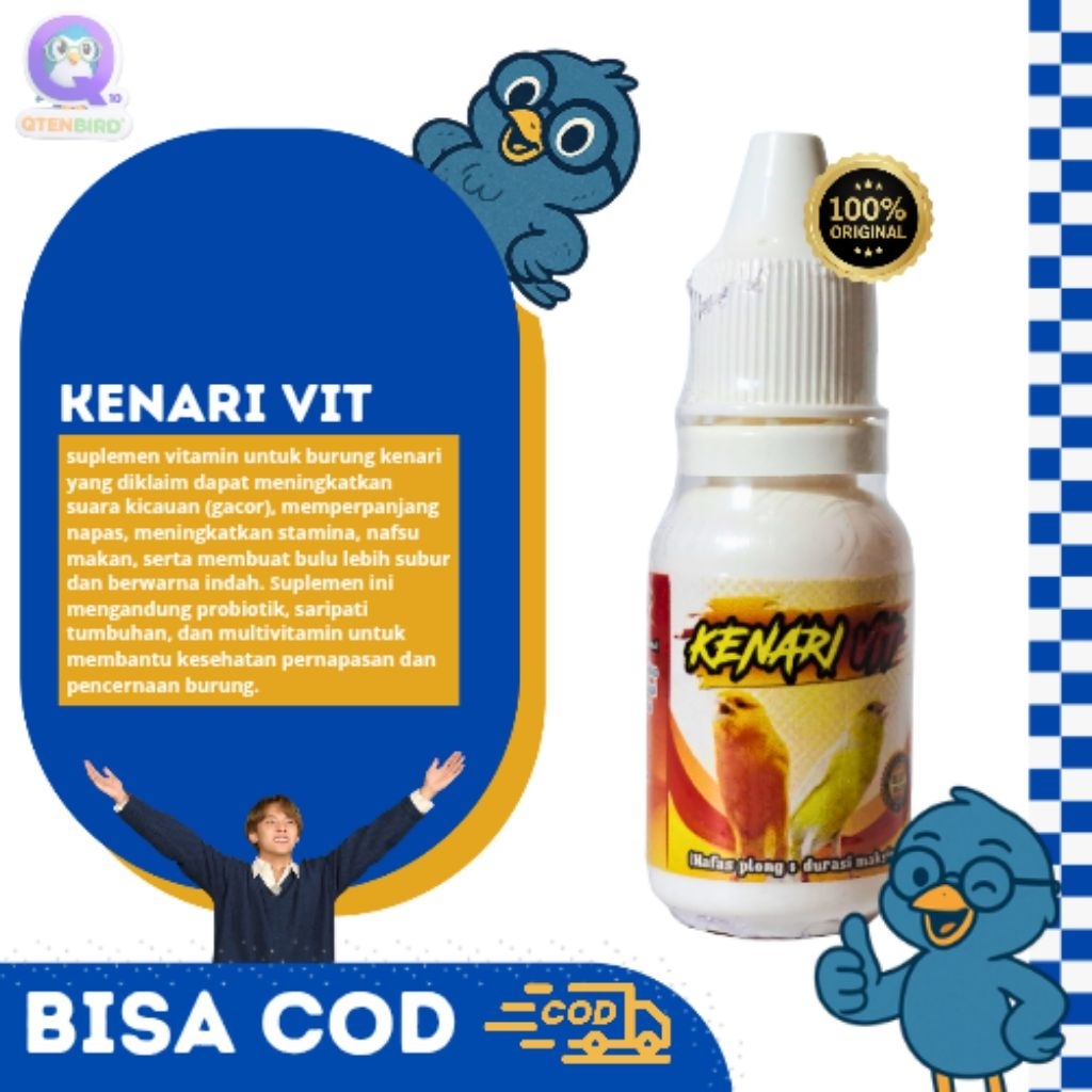 Kenari VIT Vitamin Burung Kenari Nafas plong durasi maksimal Suplemen Burung