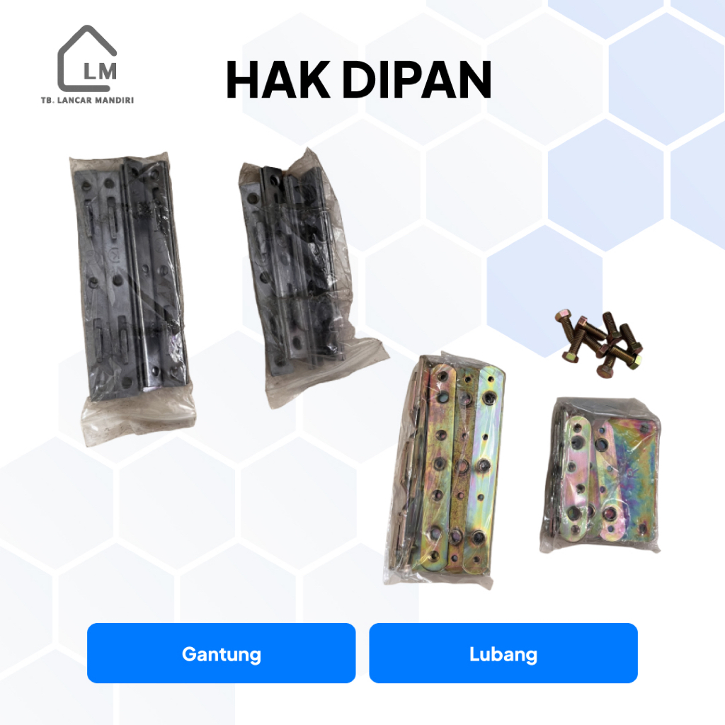Hak dipan BRacket Ranjang Gantung dan Hak dipan Lubang