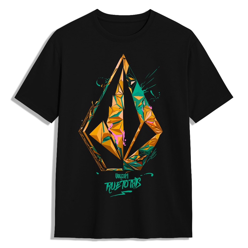 Kaos Volcom - Kaos Pria Kain Katun Premium Cotton Combed 24s