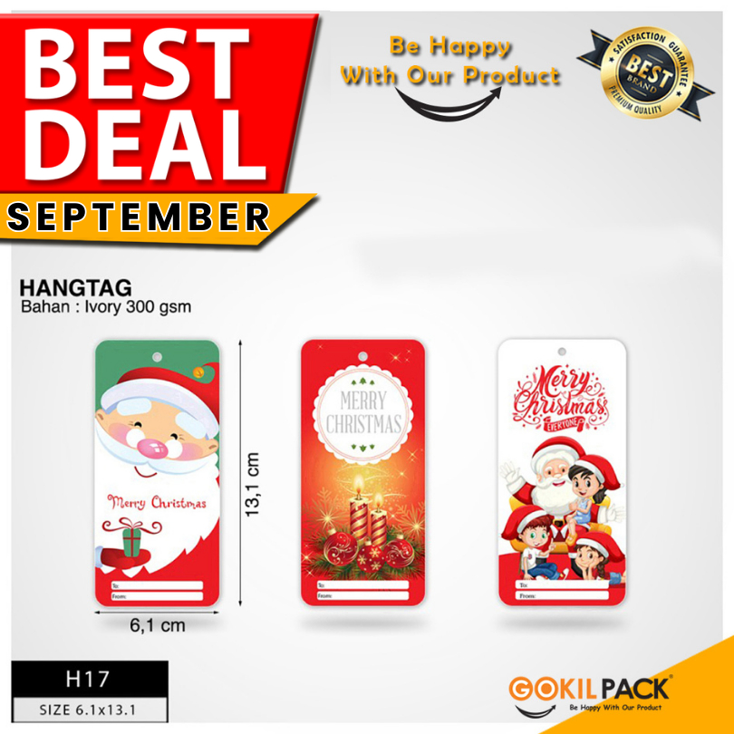 

Hang Tag – Hang Tag Motif Merry Christimas 13.1x6.1 | H17