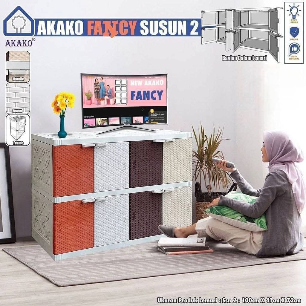 AKAKO FANCY - Lemari Pakaian Plastik Jumbo Lemari Cabinet Akako Fancy Murah Bandung Jakarta Bogor