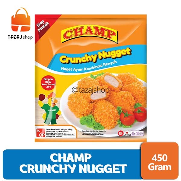 

Champ Crunchy Chicken Nugget 450 Gr Tazaj