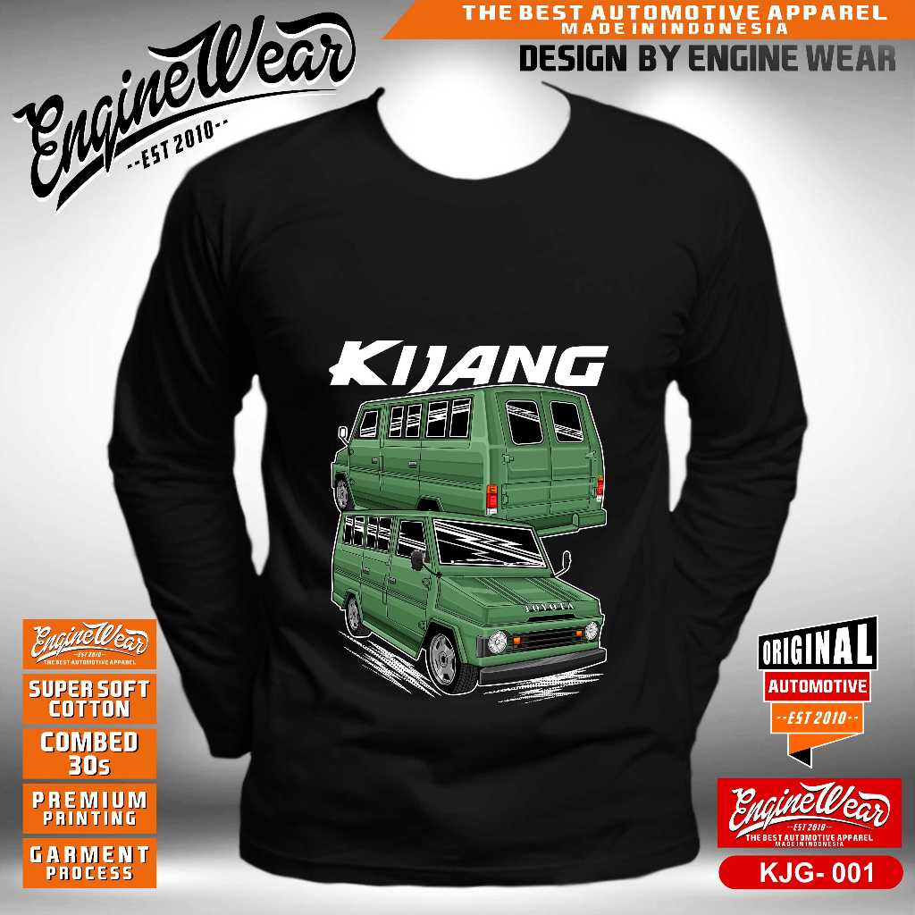 Kaos kijang buaya tshirt toyota kijang kotak baju mobil klasik otomotif fbck