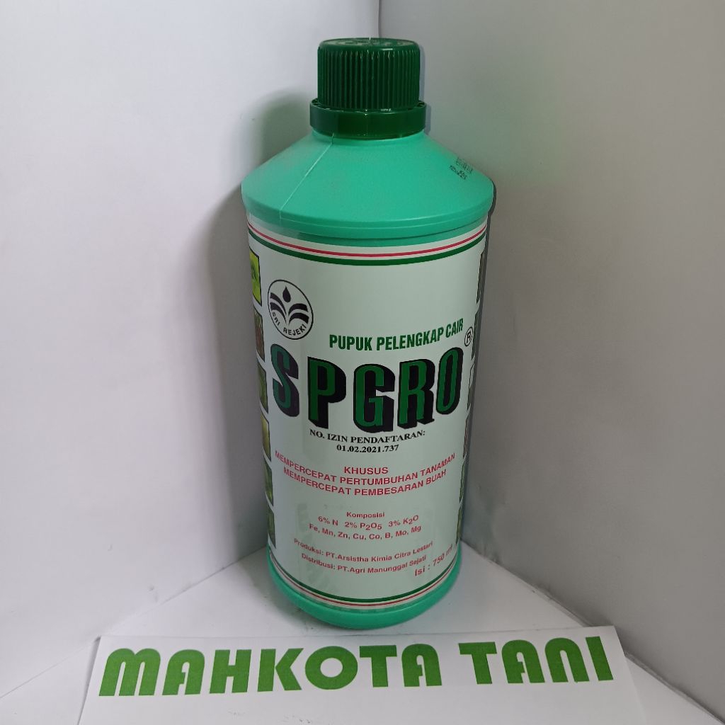 PUPUK PELENGKAP CAIR - SP GRO SUPERGRO - 750ML - pupuk daun pupuk npk