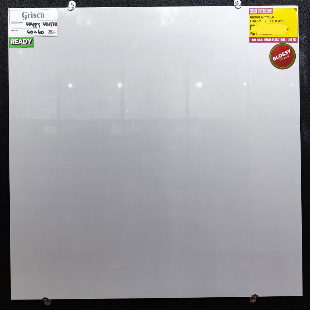 Granit Lantai Halus Glazed Polish 60x60 Grisea Happy White - Granit Putih Polos Jepara