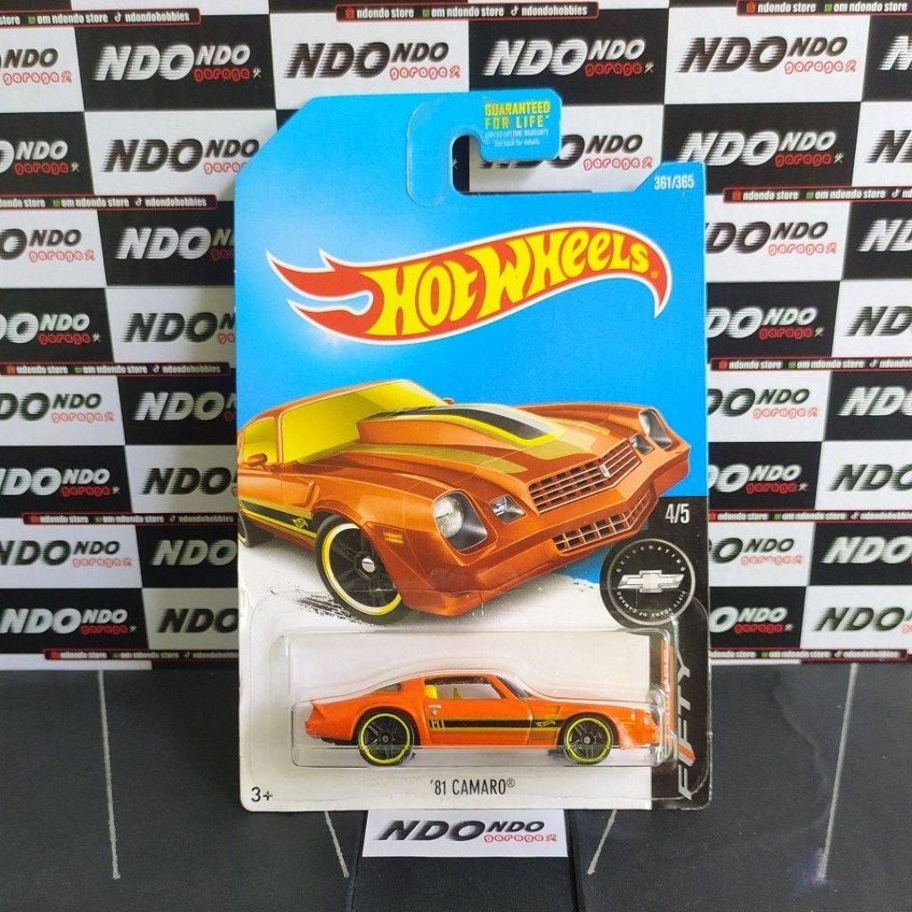 Hot Wheels '81 Camaro Orange - 2017 Camaro Fifty