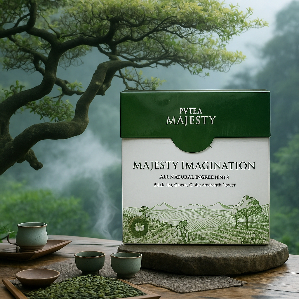 

PVTEA Majesty Imagination – Black Tea, Ginger & Globe Amaranth untuk Energi, Stamina & Vitalitas