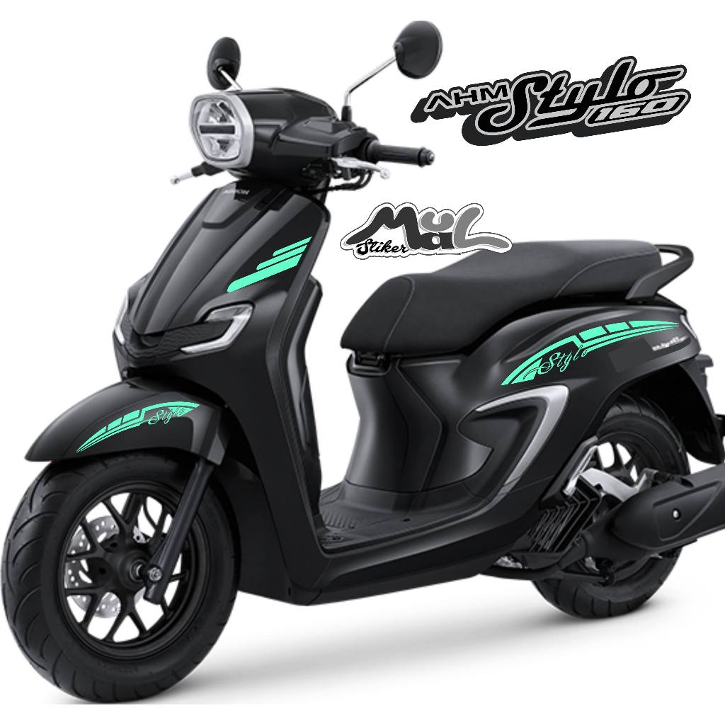 STICKER CUSTOM STYLO/STRIPING AHM STYLO 160/STRIPING CUTTING/STICKER CUTTING/STICKER BODY MOTOR  AHM