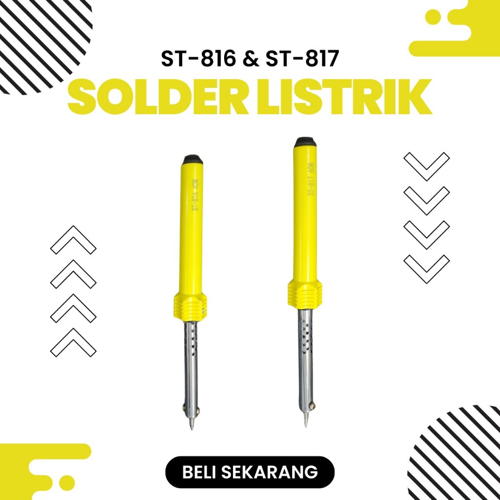 SOLDER LISTRIK TERBAIK CEPAT PANAS 40WATT-60WATT GAGANG PLASTIK
