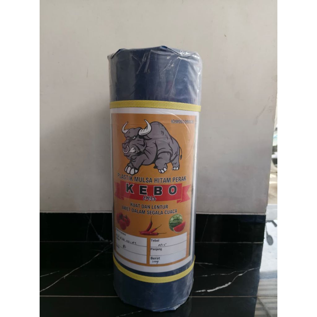 Tumbas Tani Plastik Mulsa Hitam Perak 1 Roll 10 Kg/Mulsa Pertanian Cap Kebo