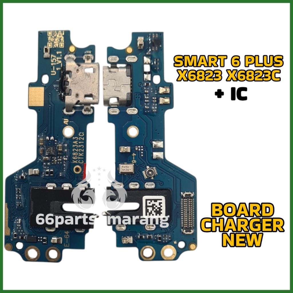 Board Charger Papan Konektor Cas Infinix Smart 6+ Plus / X6823 Copotan Cabutan