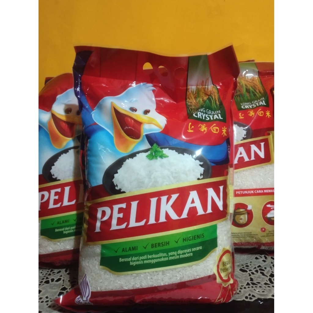 

beras pelikan 5 kg || beras murah meriah