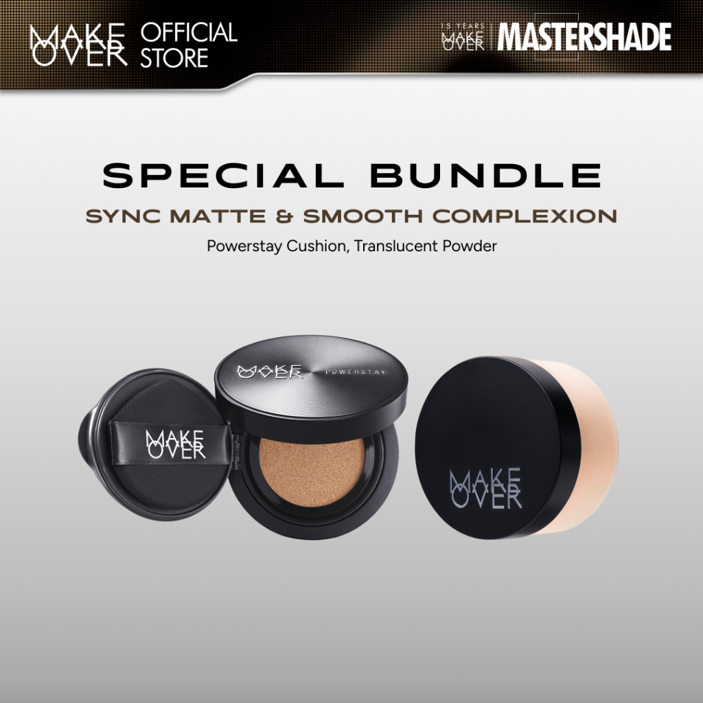 MAKE OVER Sync Matte and Smooth Complexion: NEW Baru Powerstay Sync Matte Cushion + NEW Silky Smooth