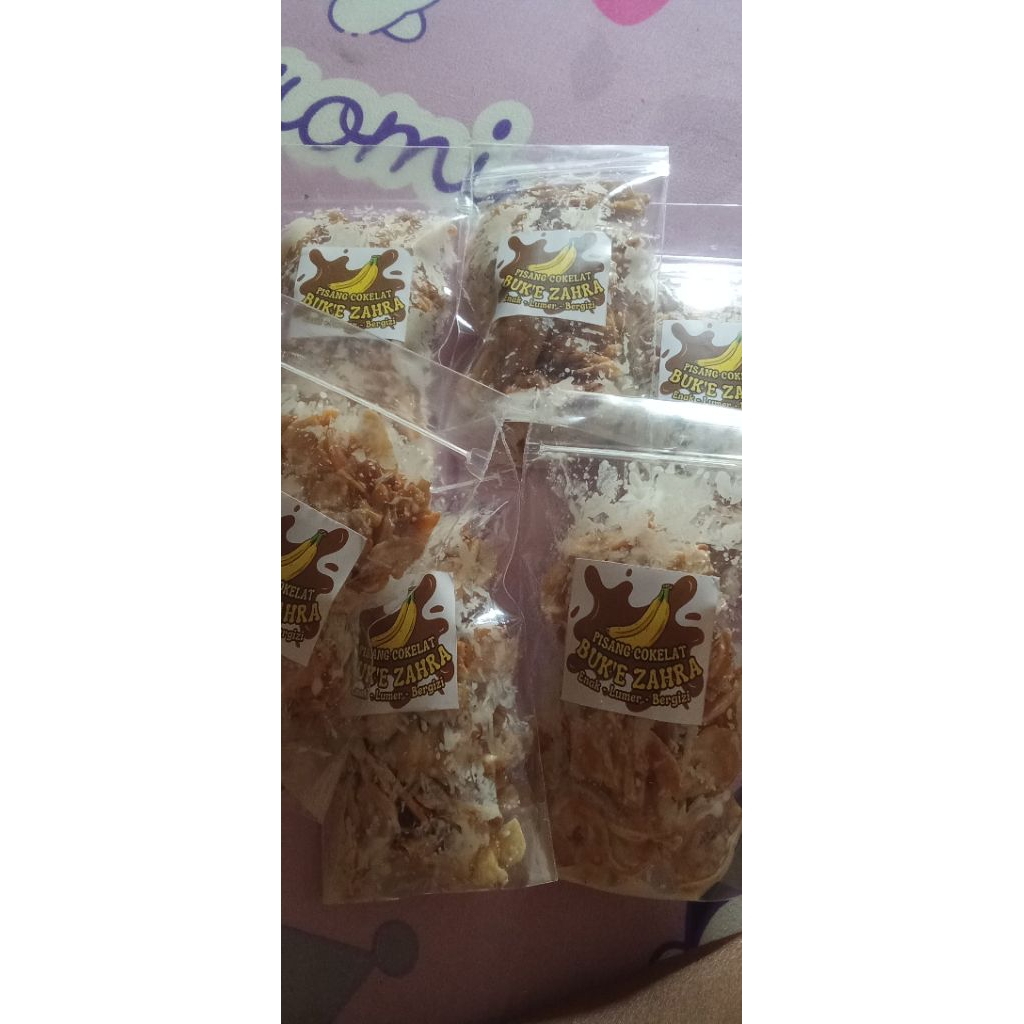 

kripik pisang coklat lumer by buk'e zahra kemasan 35gram