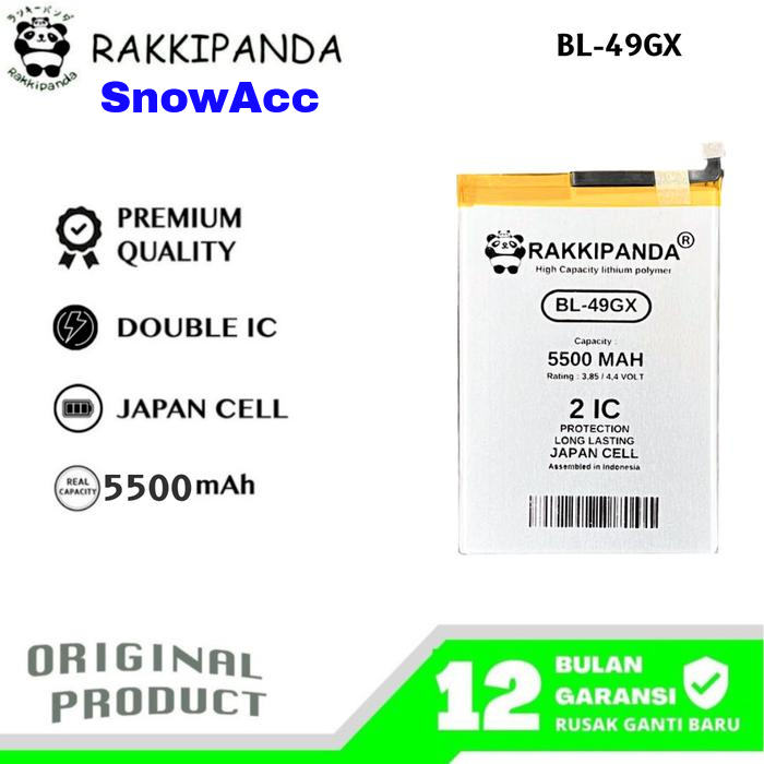 KODE Battery BL-49GX Rakkipanda Baterai HOT 7 LITE ( X690B ) / NOTE 7 LITE ( X656 ) / HOT 11S NFC ( 
