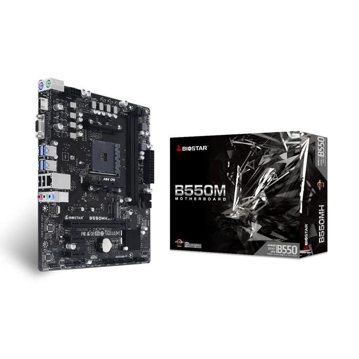 BIOSTAR B550MH SOCKET AM4 AMD RYZEN MOTHERBOARD